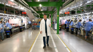 Employee at TPV TV Manufacturing Plant in Gorzów