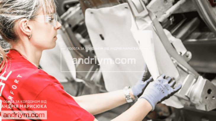 Automotive parts production worker
