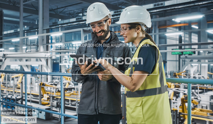 Worker at an automotive company