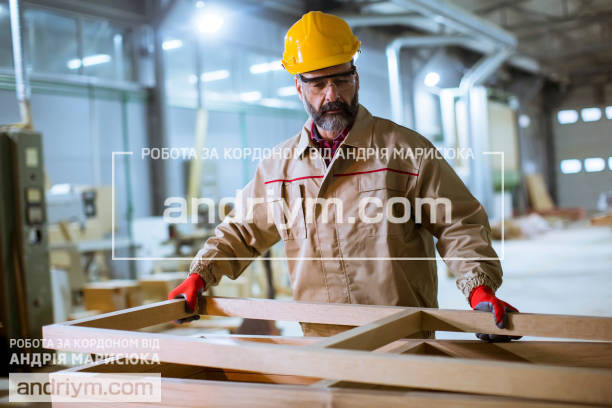 Worker at a furniture factory