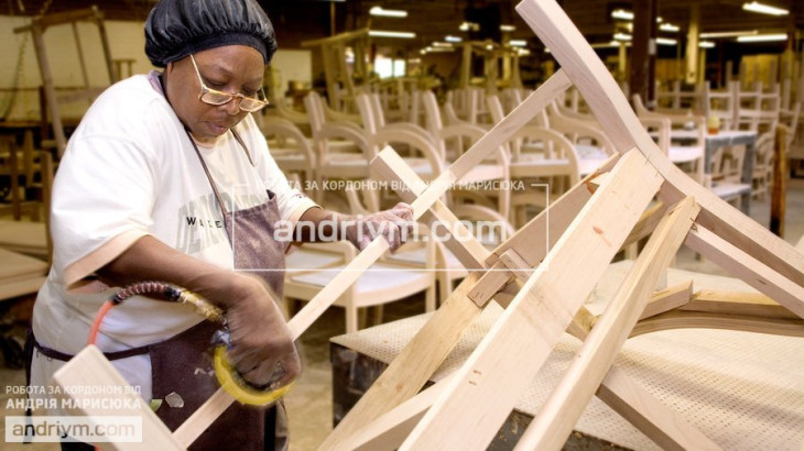 Furniture factory worker