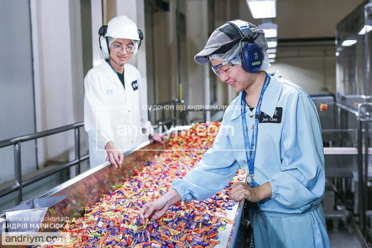 Candy warehouse worker