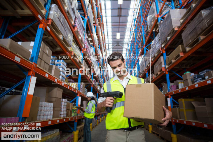 E-commerce warehouse worker