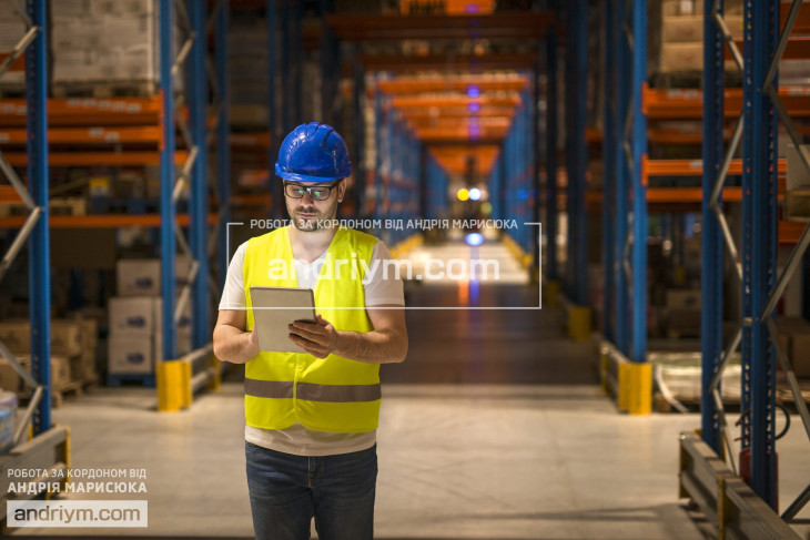 Auto parts warehouse worker