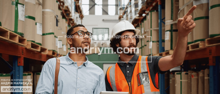 Foreman at a logistics warehouse