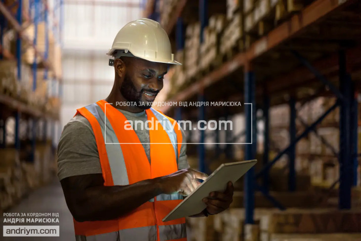 Clothing and stationery warehouse worker