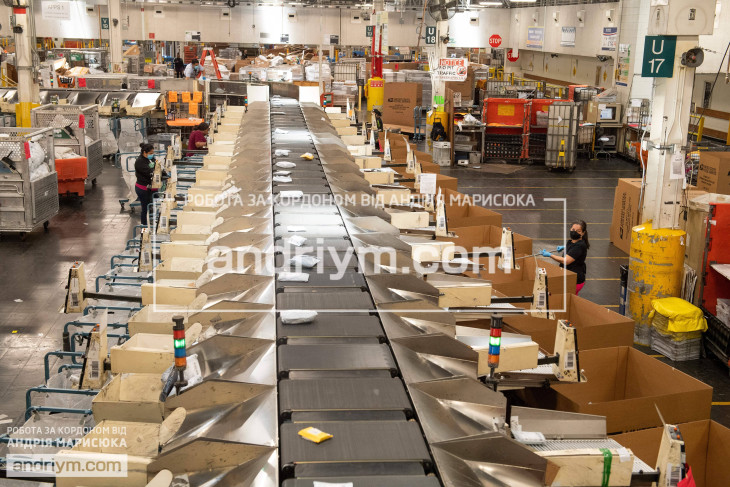 Postal warehouse sorter