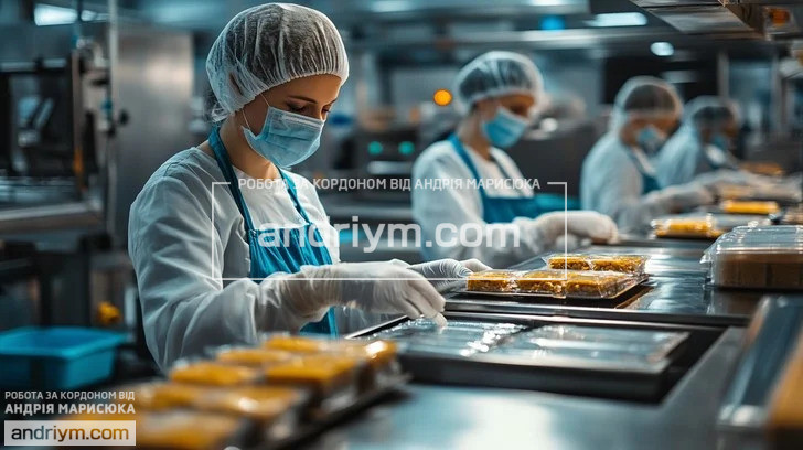 Production and packaging worker for semi-finished products