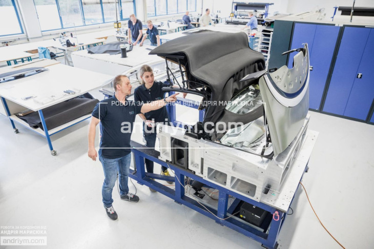 Worker for roof element assembly